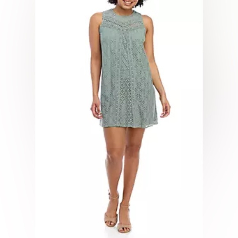 Jolt Seafoam Lace Swim Cover-Up. NWT